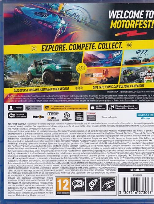 The Crew Motorfest - PS5 (A-Grade) (Genbrug)